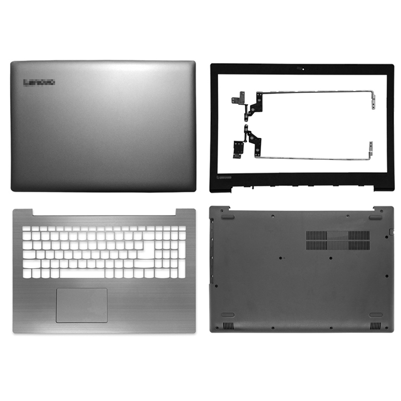 Nowy Laptop dla Lenovo IdeaPad 320-15 320-15IKB 320-15ISK 320-15ABR LCD tylna pokrywa/przednia ramka/zawiasy/podparcie dłoni/dolna obudowa srebrny