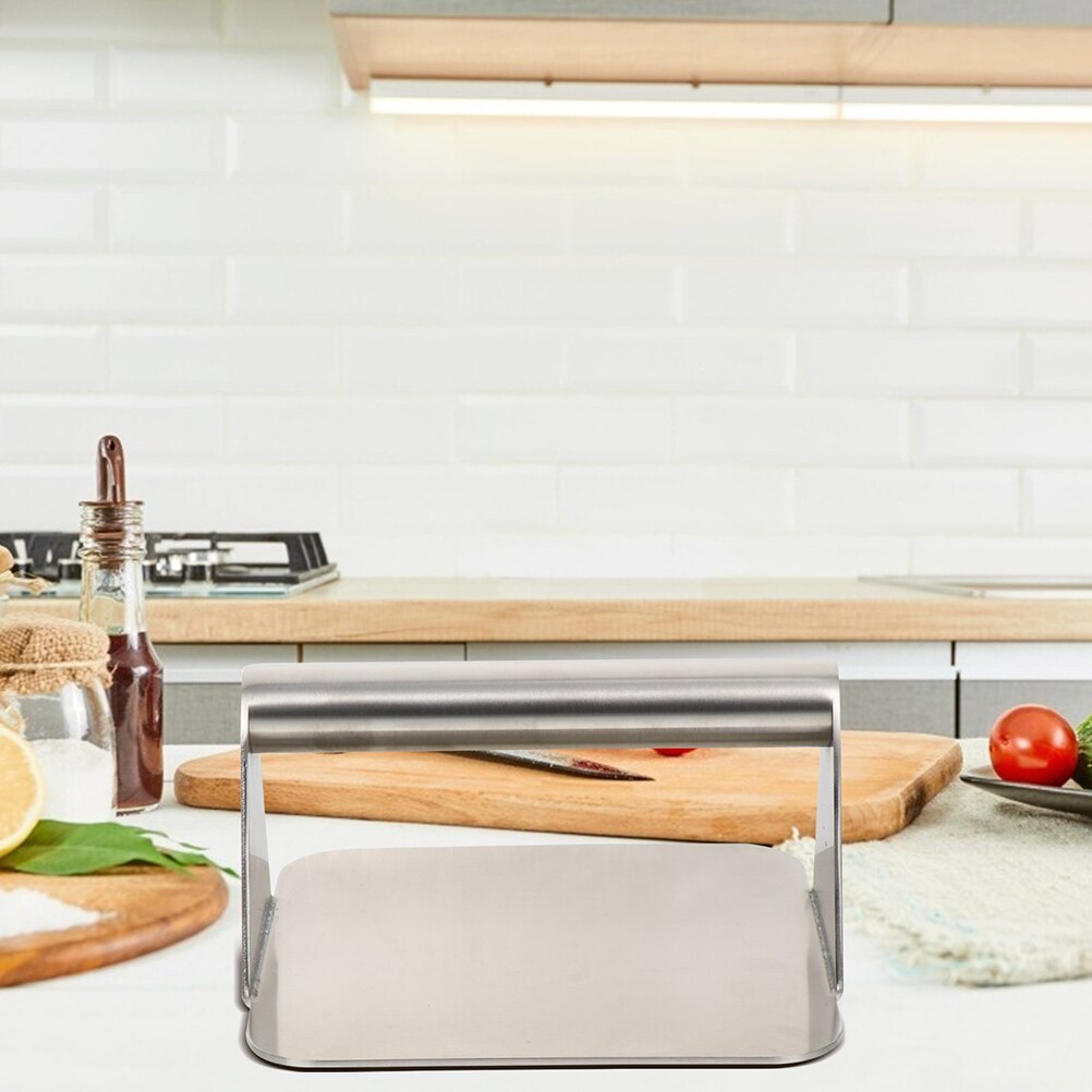 1pc Burger Patty Maker Steak Press Stainless Steel Smash Burger Presser