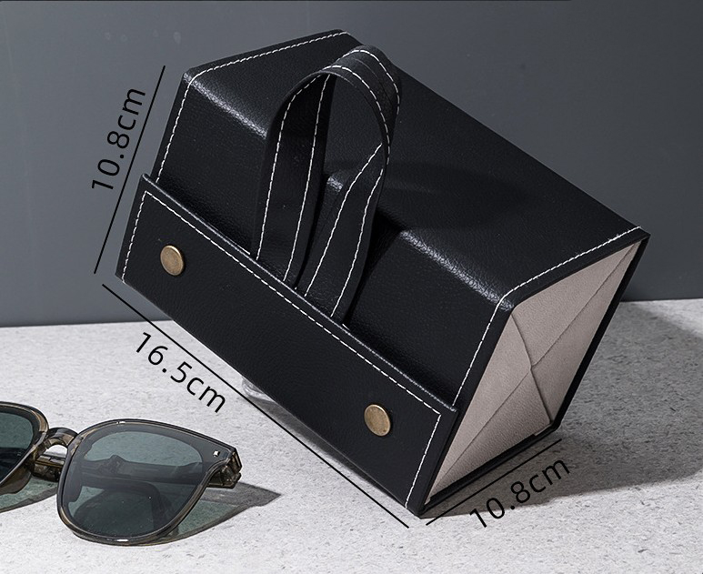 Organizador de gafas de sol con 2/3/4/5/6 rejillas, organizadores de viaje, accesorios, caja de almacenamiento para gafas, joyero portátil, estuche de maquillaje: Rosa