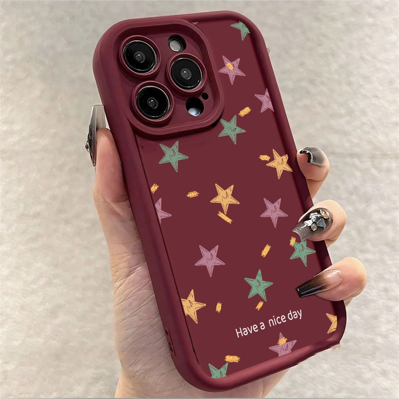 Funda de teléfono para OPPO Reno 13 F 13FS 5G /Reno13 F FS 4G, funda protectora de silicona suave con forma de corazón de amor y estrellas a la