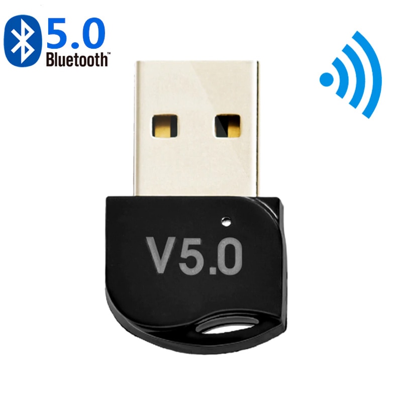 Adaptador transmisor Compatible con Bluetooth, receptor de Audio, Dongle inalámbrico USB para ordenador, PC y portátil