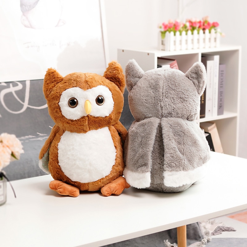 Uil Kussen Uil Pop Kussen Big-Eyed Uil Pop Flying Bird Eagle Knuffel Kussen Kinderen Verjaardag Cadeau