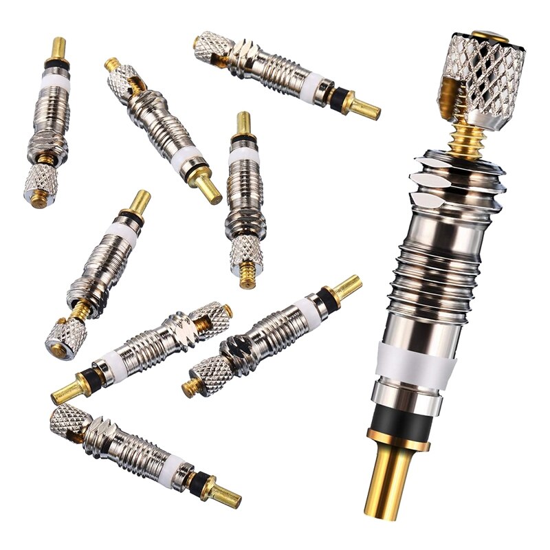 10 Pieces Valve Core Bike Replacement Tubeless Core for Tubeless Road MTB Bike,Bicycle Accessories