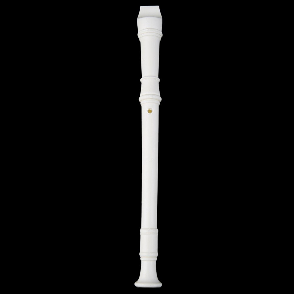 Portátil tamaño blanco ABS resina instrumento Musical grabador soprano largo flauta dedo para niños instrumento principiantes