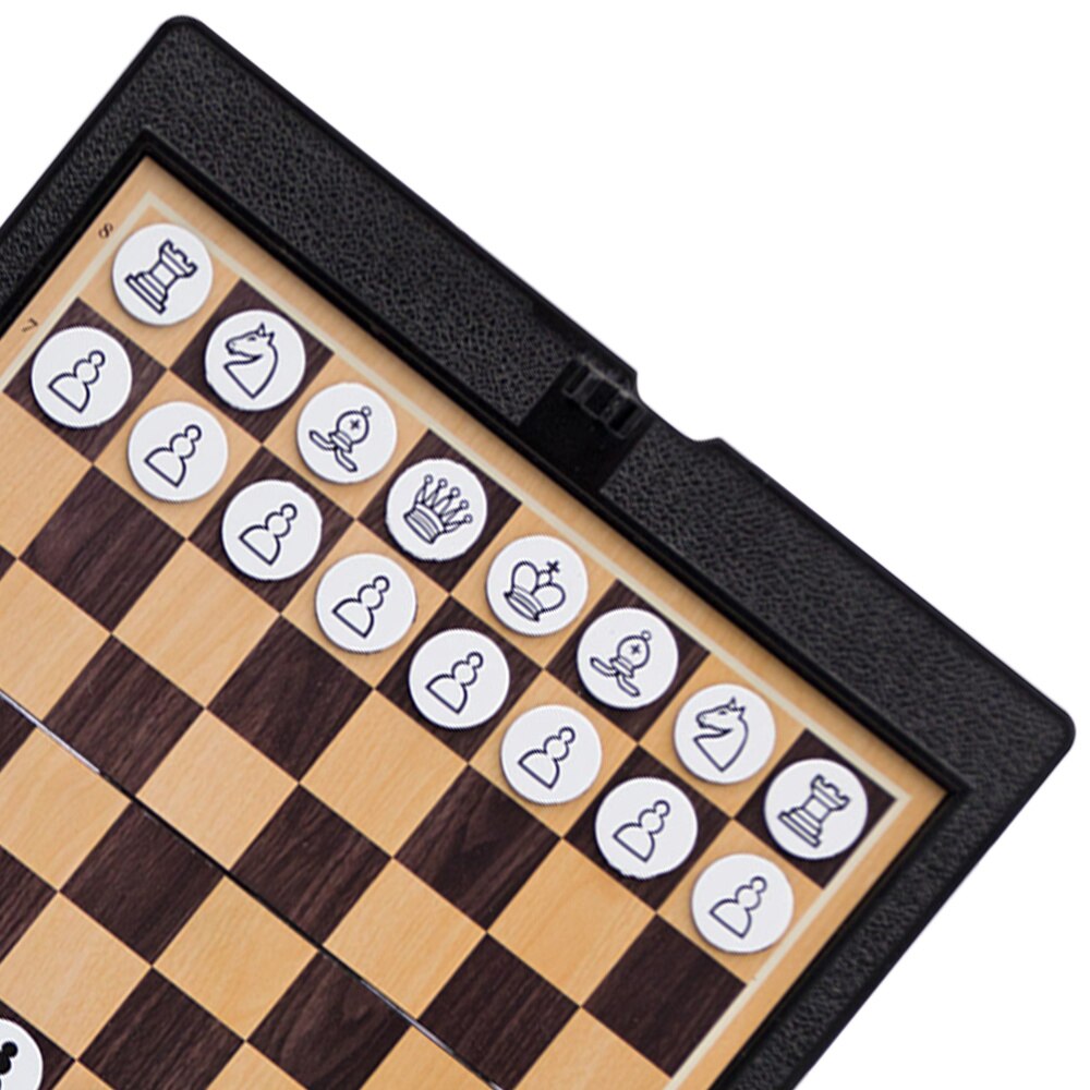 Foldable Chess Checkers Clipboard Magnetic Chess Backgammon Board Portable Classic Educational International Draughts Toy