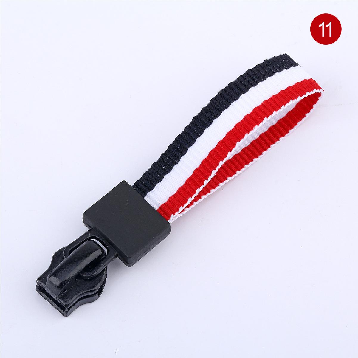 Nr. . 5 rits sliders band slider 23 kleuren linten donsjack katoenen jas rits trekkoord kleding accessoires 10 stuks: 11