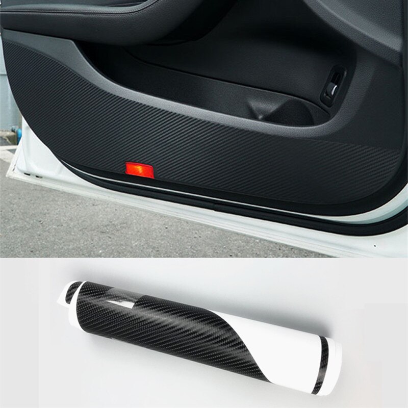 Auto Tür Anti trete Pad Schutz Film Kohlenstoff Fiber Stil Aufkleber Für Mercedes Benz C Klasse W205 Auto Zubehör