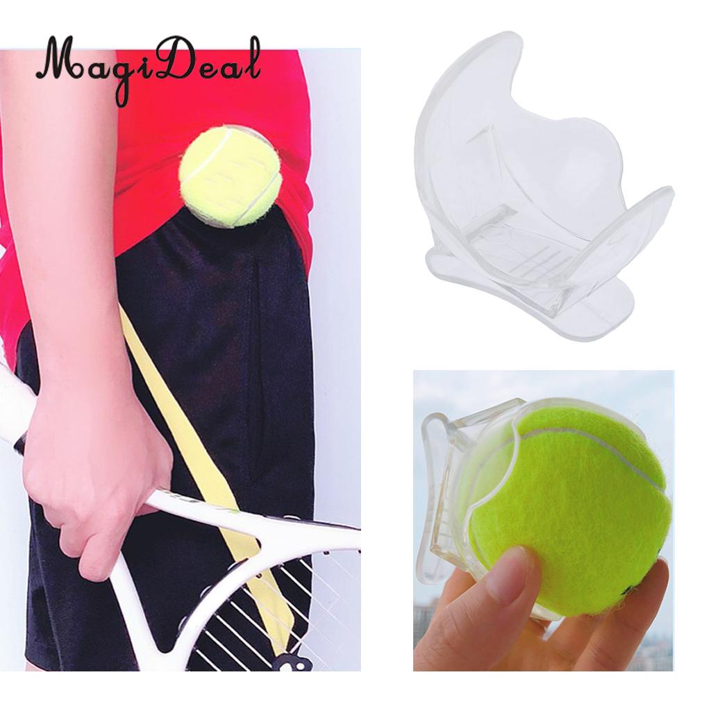 Soporte para pelota de tenis, Clip transparente para la cintura, accesorios para equipo de entrenamiento de pelota de tenis
