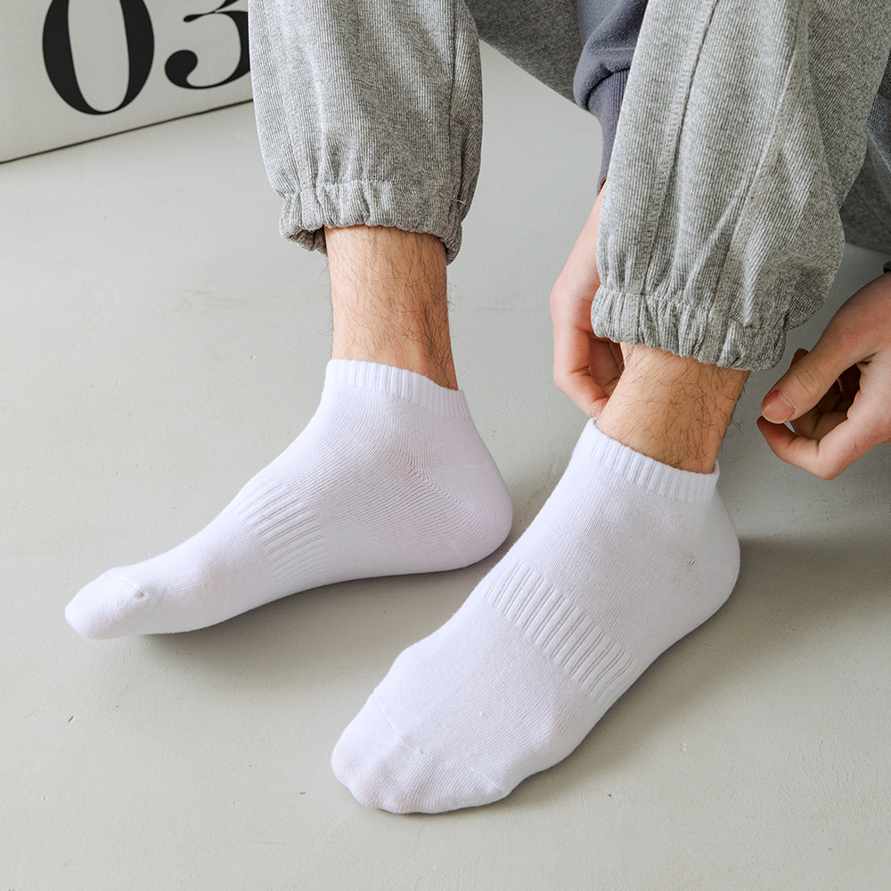 5 par/lote calcetines de corte bajo para hombre calcetines cortos blancos y negros para hombre calcetines deportivos de algodón calcetines para hombre calcetines tobilleros transpirables para primavera y verano