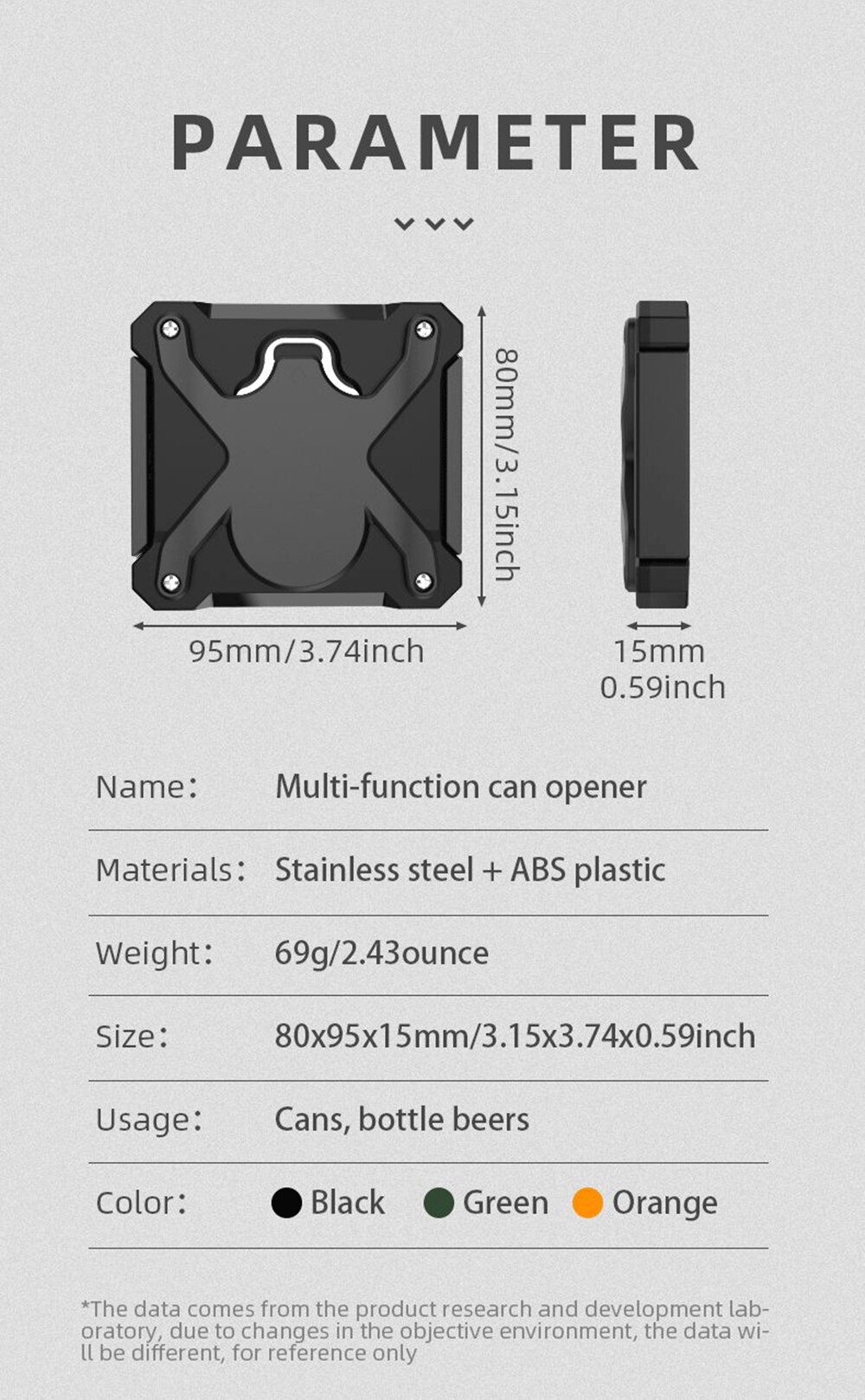 Go Swing Can Opener Hand Held-Safety Easy Manual Topless Can Opener Edge-Steel Top Openers Kitchen Tool Beer Bar Accessories