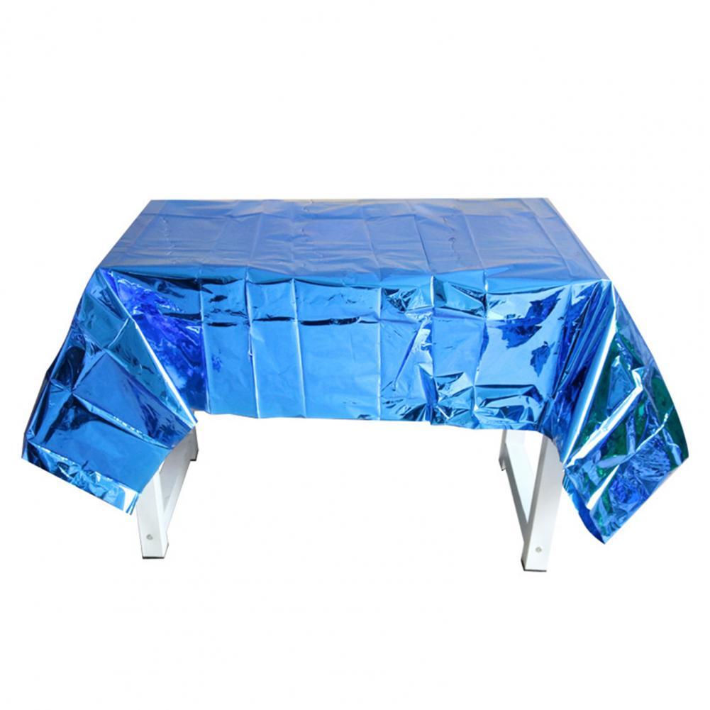 Easy to Use PET Table Cover Party Table Decoration for Festival: Dark Blue