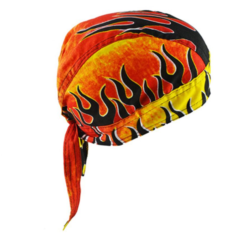 Unisex motorcykel biker kraniet cap beanie hip hop dans sommerfugl print bandana hat hjelm liner hoved wrap justeret pirat tørklæde: C