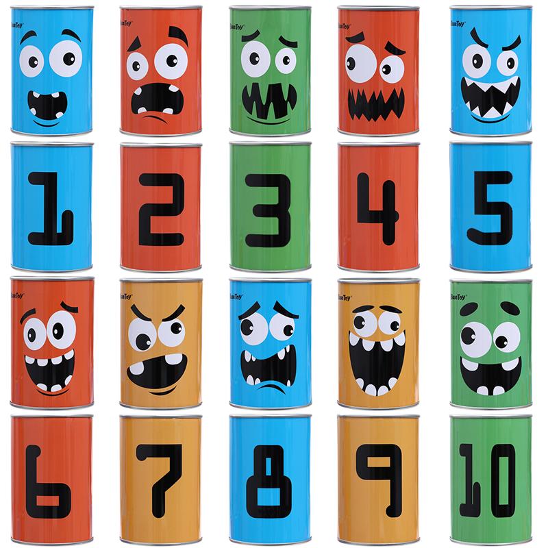10Pcs Bean Bags Can Toys Outdoor Circus Toss Game Booth Bean Bags Toy Toss Game for Backyard Garden