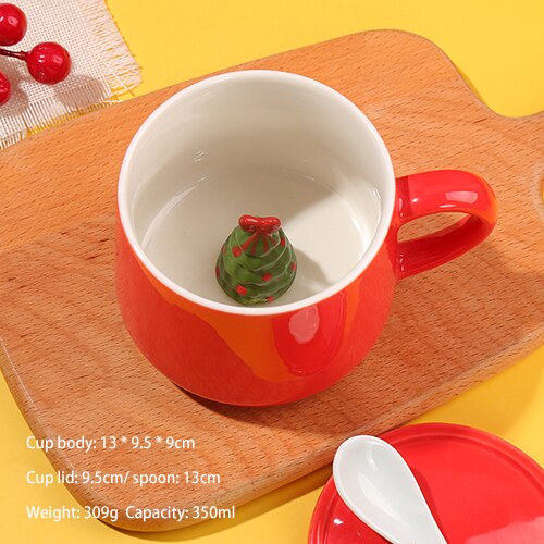 Kubek świąteczny kreatywność 3D kubeczek kartonowy bałwan ełk kubki robić kawy mleka kubek śniadaniowy kubki na herbatę wody kubek na sok materiały biurowe: Brązowy