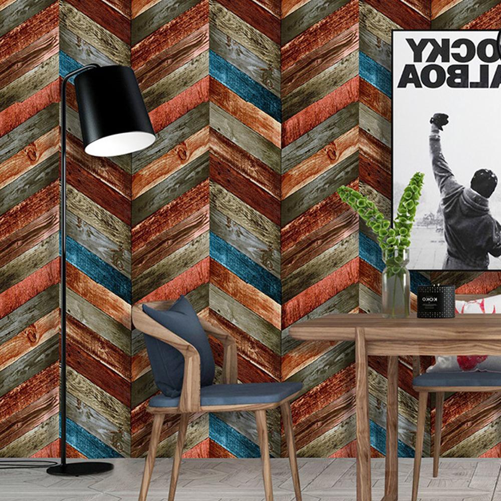 Waterdichte PVC Zelfklevend Vinyl Hout Behang Roll Voor Woonkamer Keuken Kinderkamer Slaapkamer Muren: C