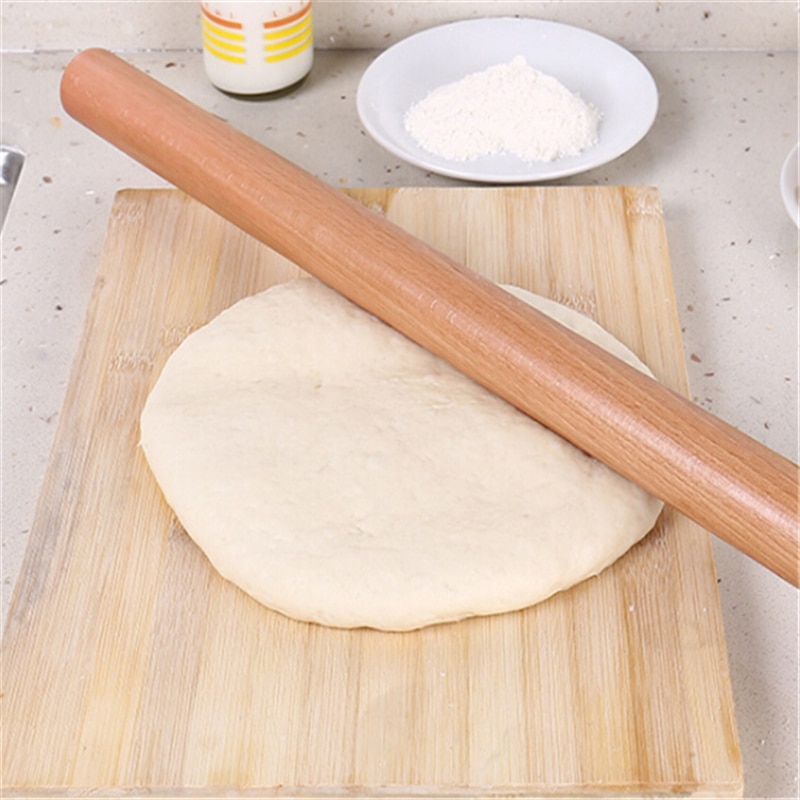 2 størrelse kjøkken trekjevle kjøkken matlaging bakeverktøy tilbehør håndverk baking fondant kake dekorasjon deigrulle