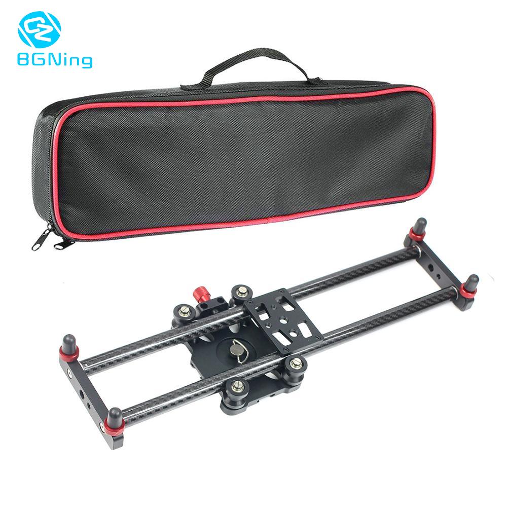 Curseur de caméra DSLR réglable en Fiber de carbone de 40CM, Rail de prise de vue pour Canon Sony, photographie vidéo, Dolly Track