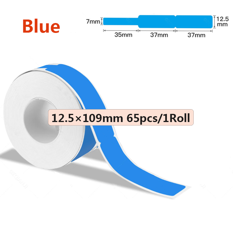 1 Rolle Bluetooth-Etikettendrucker Thermo-Etikettendrucker für MarkeID P15/P12 Phomemo D30 mit selbstklebendem Etikettenband Heimat Sekretariat: Weiß
