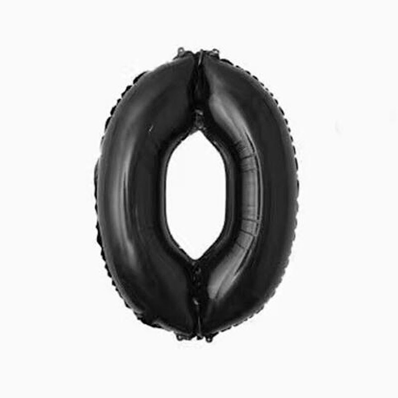 1Pc 40inch Black Number Balloon Digit Aluminum Foil Balloons Birthday Party Decorations Wedding Celebration Supplies: 0