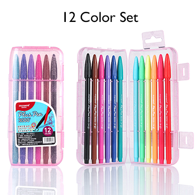 12/24/ 36 Color Gel Pens Monami Plus Pen Korean Stationery Canetas Papelaria Zakka Office Material Escolar School Supplies