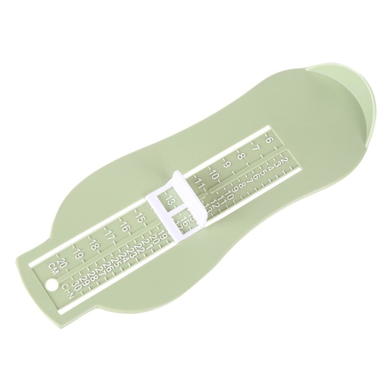 Kid Infant Foot Measure Gauge Shoes Size Measuring Ruler Device Children 6-20cm Shoe Toddler foot measure Ruler Tool: light green