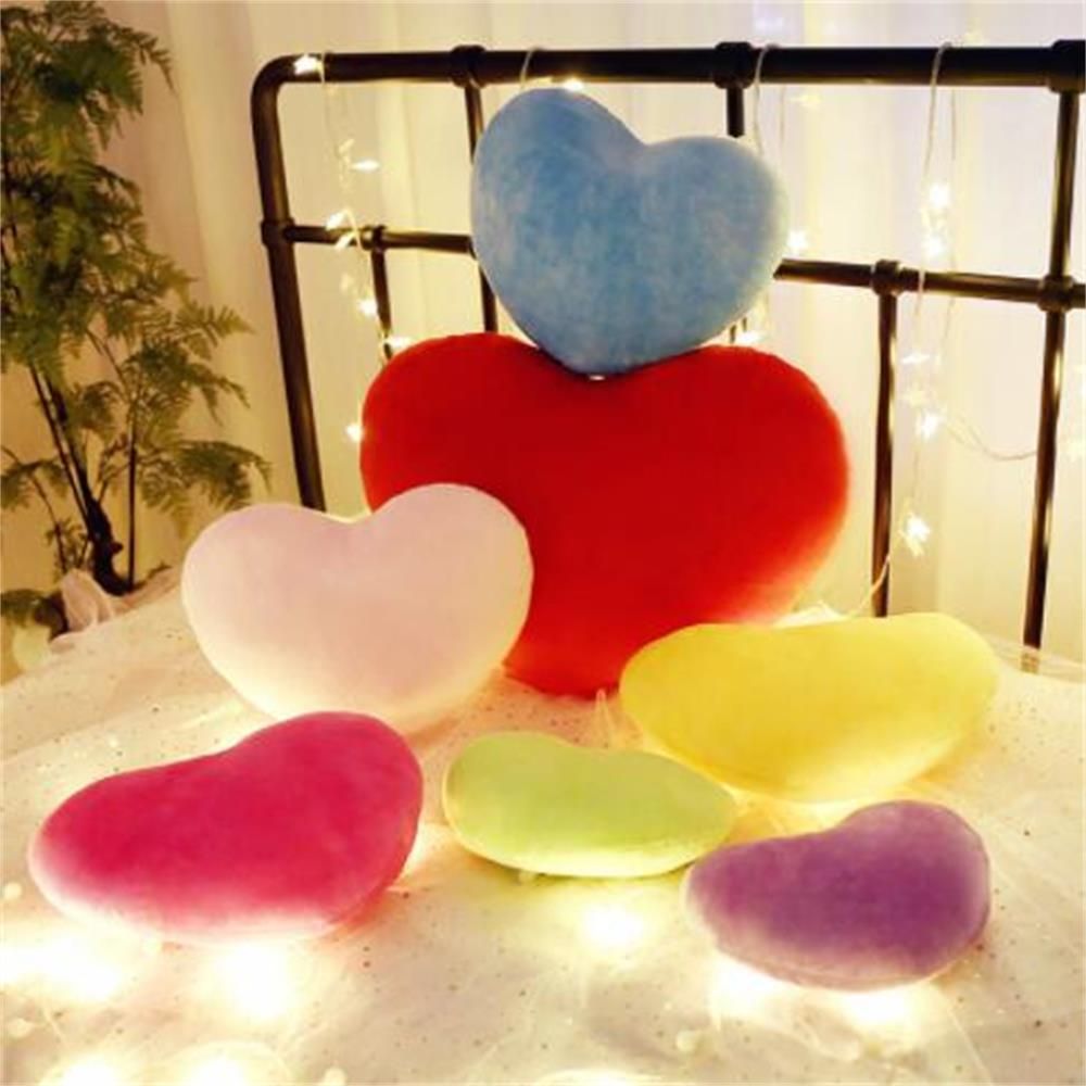 Heart Plush Toys Soft Pillow Kawaii Toy Lovely for Birthday Home Decorative Valentines Day Decorative Soft Stuffed Pillow
