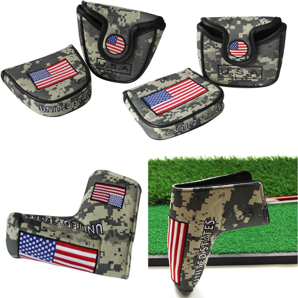 1Pcs Golf Head Covers Nylon Club Accessories Golf Putter Cover Headcover for Blade Golf Club Head Covers Accessory