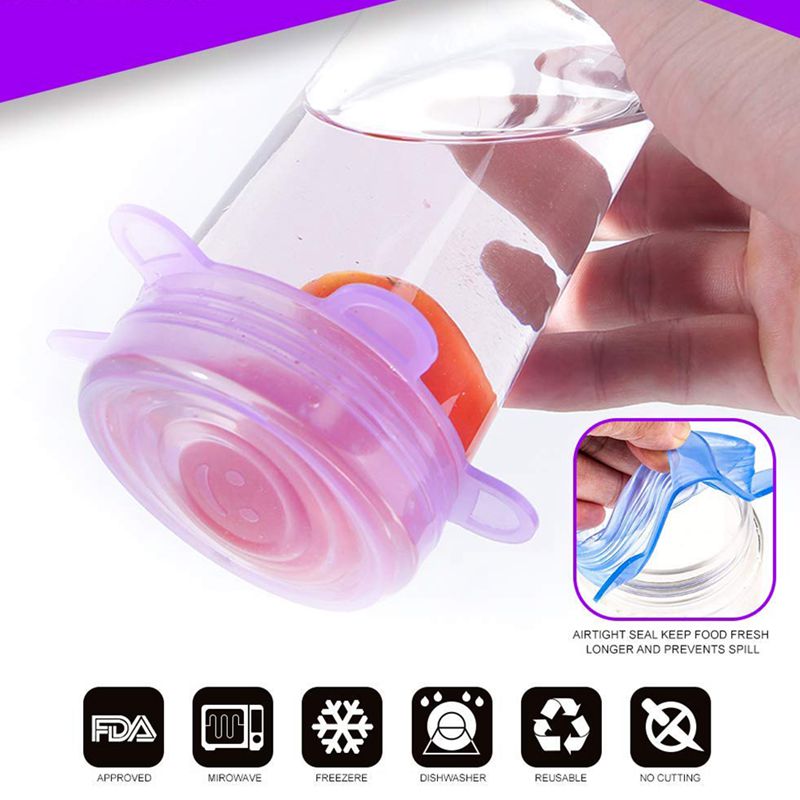 Silicone Stretch Lids - Ultimate Instalids Silcone Lids And Food Covers Huggers Container Silcone Lids Reusable Durable Good Ela