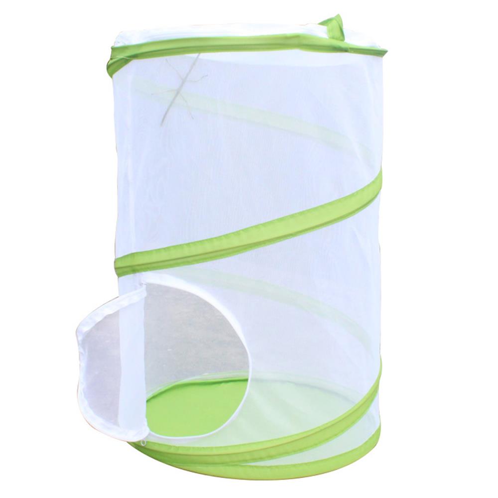 Green 35*50cm Insect Habitat Cage Large Butterfly Habitat Mesh Pop-Up Net Fish Camp Kids Outdoor Sport Cage