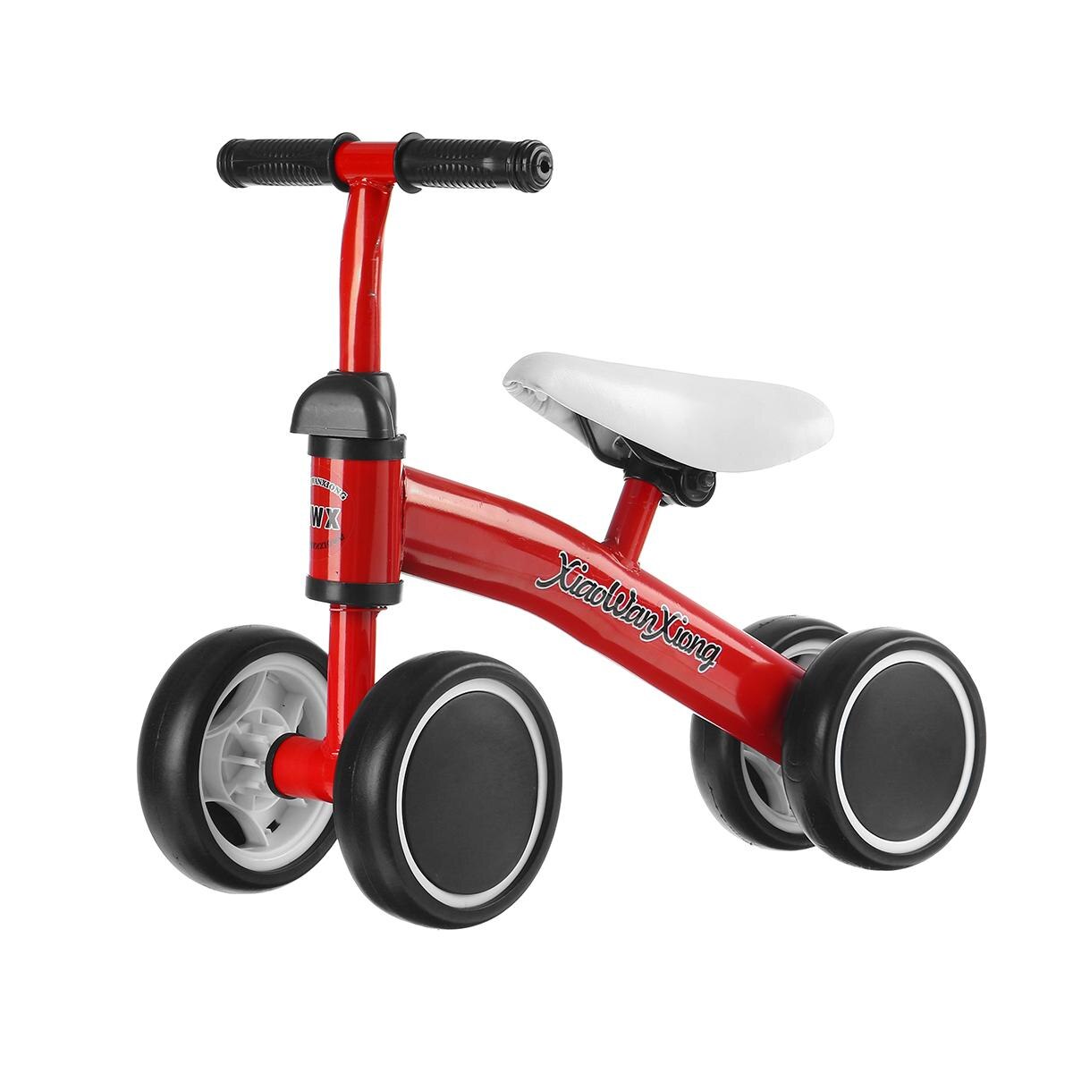 Andador de bicicleta de equilibrio para bebé, juguete para niños de 1 a 3 años para aprender a caminar, triciclo, Scooter Sin Pedal: Rojo