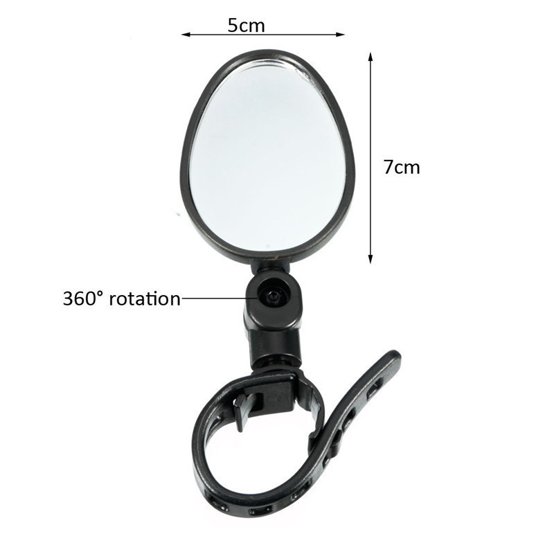 Espejo retrovisor Universal para manillar de bicicleta, motocicleta, rotación de 360 grados, ajustable para montar en bicicleta