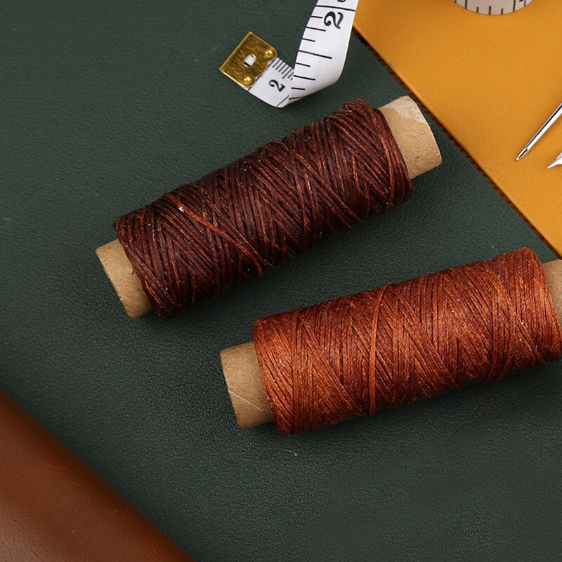 LMDZ Multi Color Wax Thread Fiber Single Filament 50m Wax Filament 150D DIY Hand Made Polyester Leather Sewing Tool