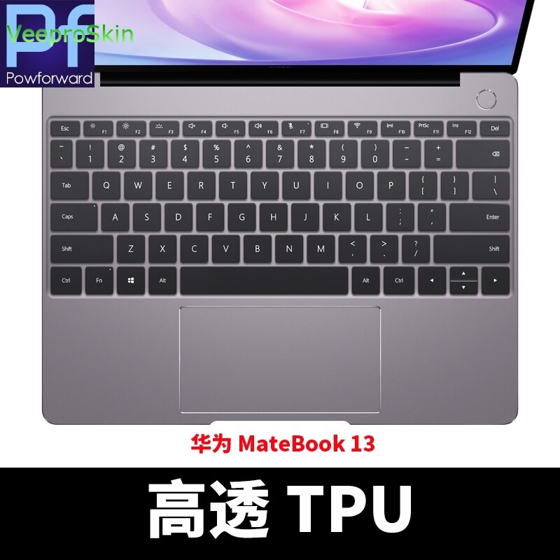 Huawei matebook x pro de  x 13 14 16.1 tuuman tpu näppäimistön kannen kuori tpu näppäimistön kannen kuori: Kaverikirja 13