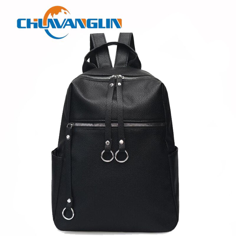 Chuwanglin kvinner ryggsekker lær ryggsekk skulder dagsekk kvinnelig ryggsekk mochilas mujer uformell skolesekk til jenter  f52501