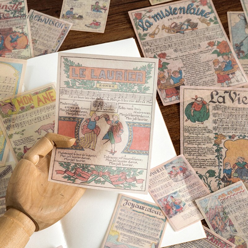 60 st/påse retro blommor växter dagbok papper klistermärke dekoration klistermärken diy för hantverk dagbok scrapbooking planerare etikett klistermärke