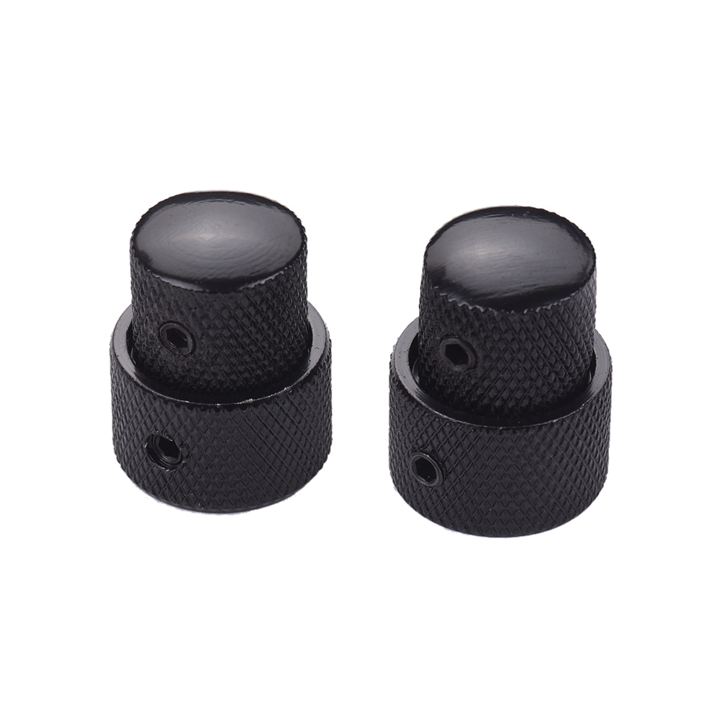 2 Sets Dual Concentric Stacked Control Knobs for Electric Bass Guitars Dual Concentric Knobs Gold / Sliver / Black Color