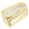 Rejse gennemsigtig taske net kvinder lynlås klare makeup tasker skønhed etui make up organizer opbevaring bad toiletartikler vaske taske: Beige