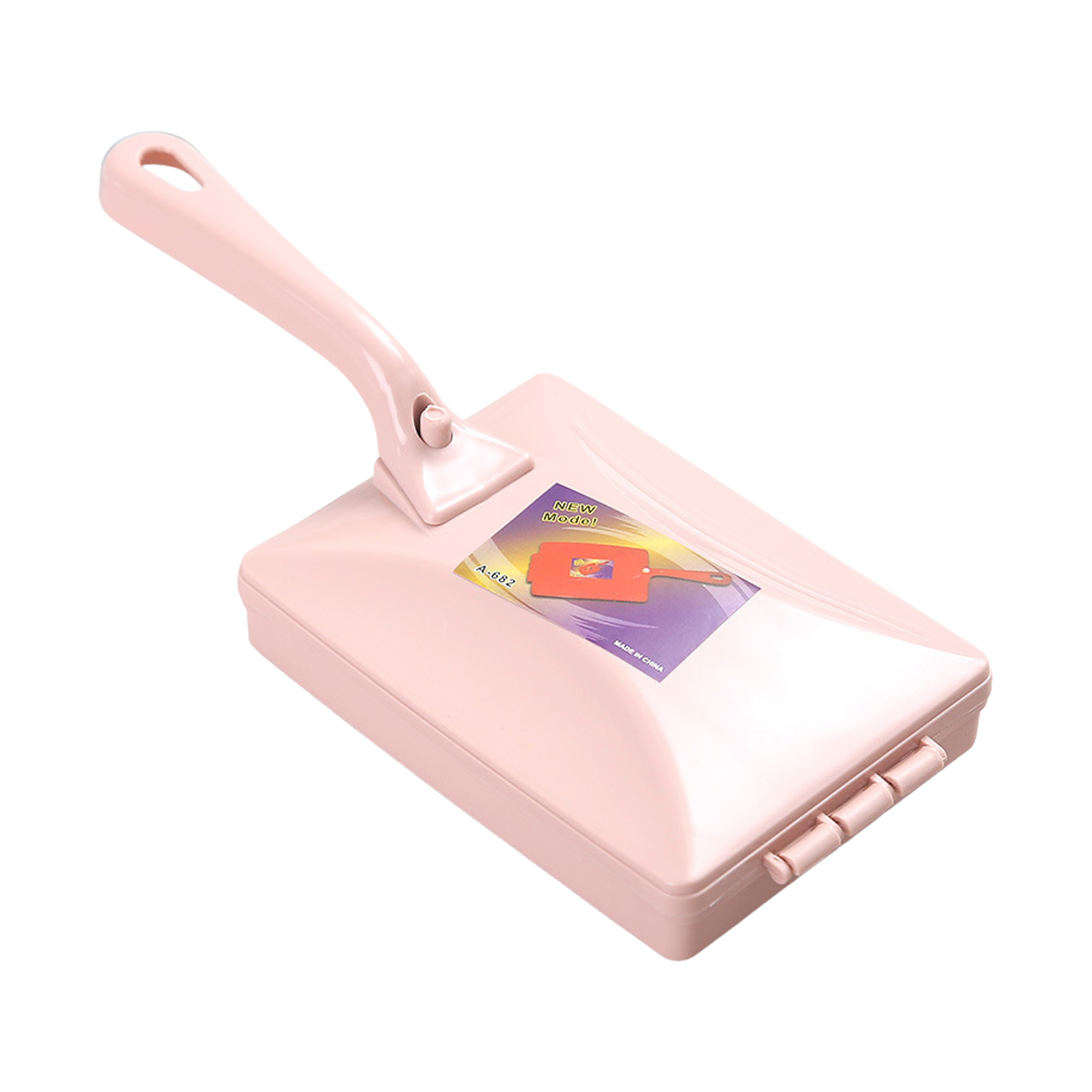 Carpet Brush Sweepers Handheld Double Brush Head Sofa Bed Pet Hair Debris Crumb Dirt Furry Cleaner Roller Home Cleaning Tools: Pink