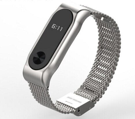 Super Luxe Riem Voor Originele Xiaomi Mi Band 2: Zilver