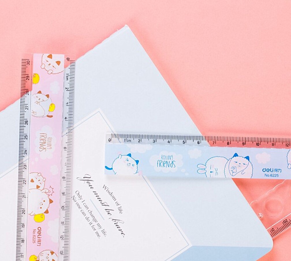 30CM Nette Kawaii Zollstock Multifunktions DIY Zeichnung Herrscher Für freundlicher Studenten Büro Schule Schreibwaren zubehör lineare werkzeug