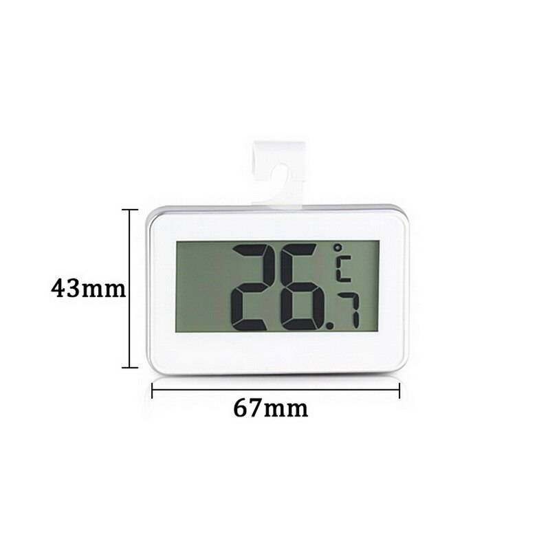 LCD Digital Screen Precision Refrigerator Thermometer Adjustable Stand Magnet Waterproof Digital Thermometer: 3