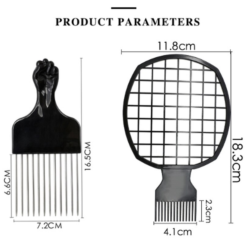 2 In 1 Dirty Braid Comb Afro Twist Hair Comb African Men's Hairdressing Afro Comb Twist Wave Curly Brush Comb