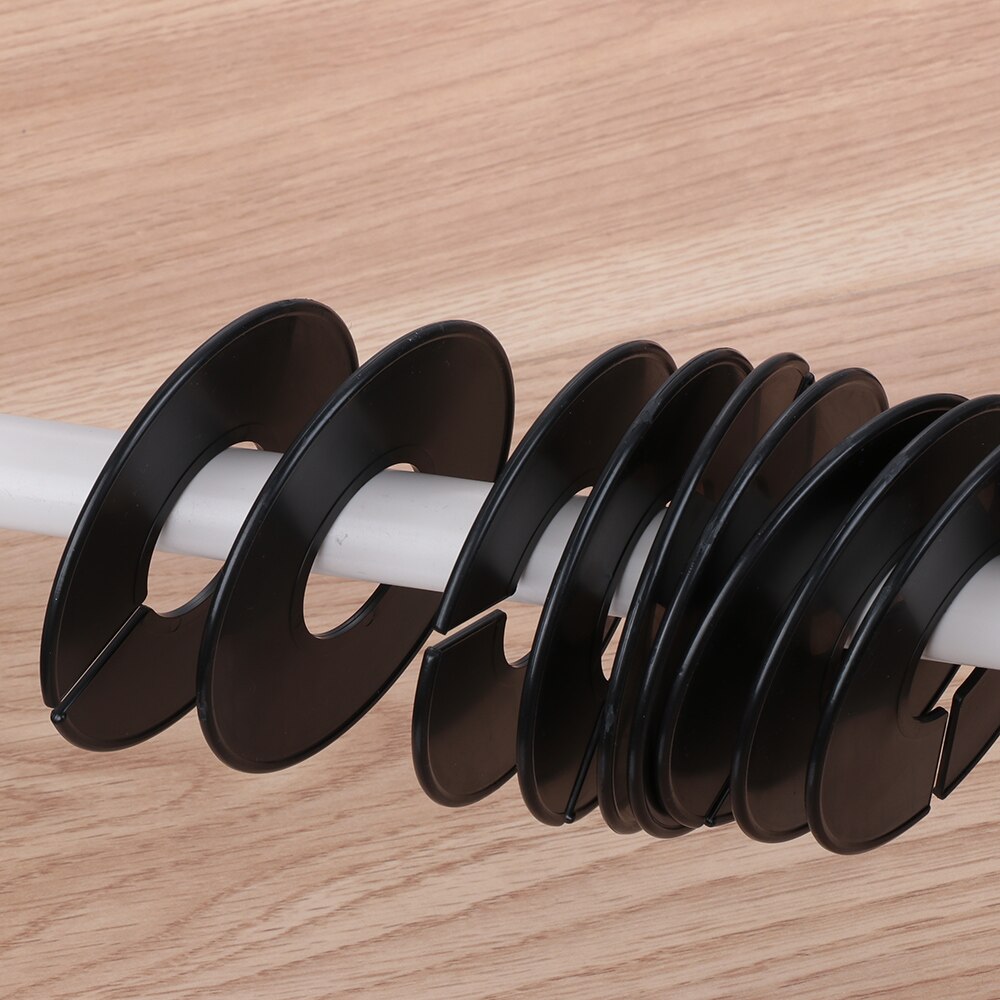 5/10Pc Witte Lege Kleding Maat Verdelers Plastic Ronde Hangers Organizer Kast Voor Kleding Winkels Home Verdelers Kledingstuk tags