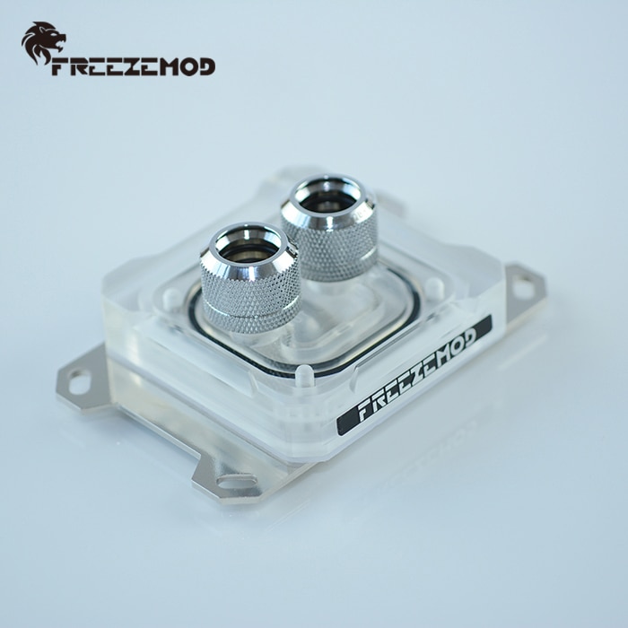 FREEZEMOD computer PC CPU water cooler block AMD AM2 AM3 AM4 3pin 5V light copper base plate water cooling. AMD-PK5E