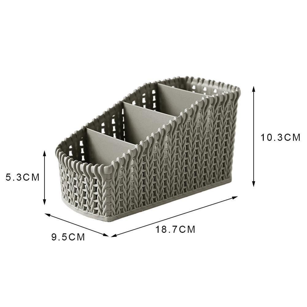 Desktop Storage Pen Case Plastic Material Finishing Box Debris Student Storage Cosmetic Stationery Supplies Desk B D0I3