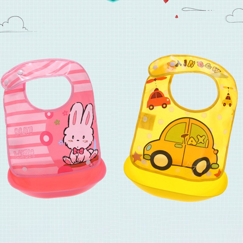 1 Pcs Waterproof Baby Bibs Apron Cute Cartoon Baby Bibs Towel Adjustable Detachable Baby Burp Bibs Infant Supplies