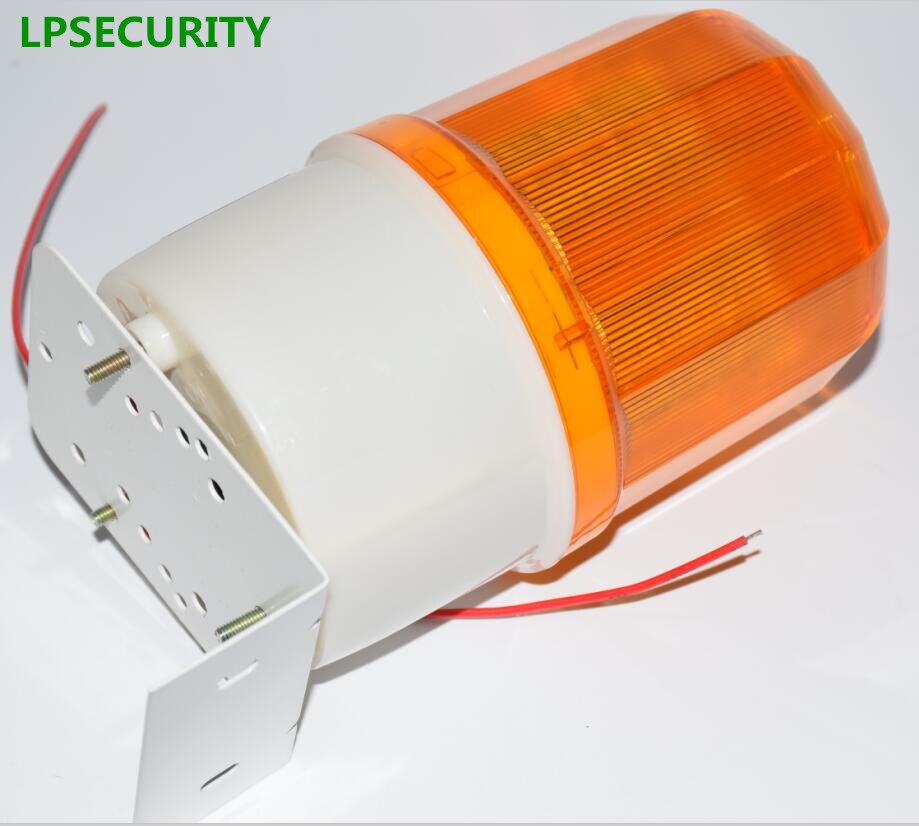 LPSECURITY waterproof outdoor LED lamp beacon red alarm flashing 90dB siren strobe for gsm home alarm system