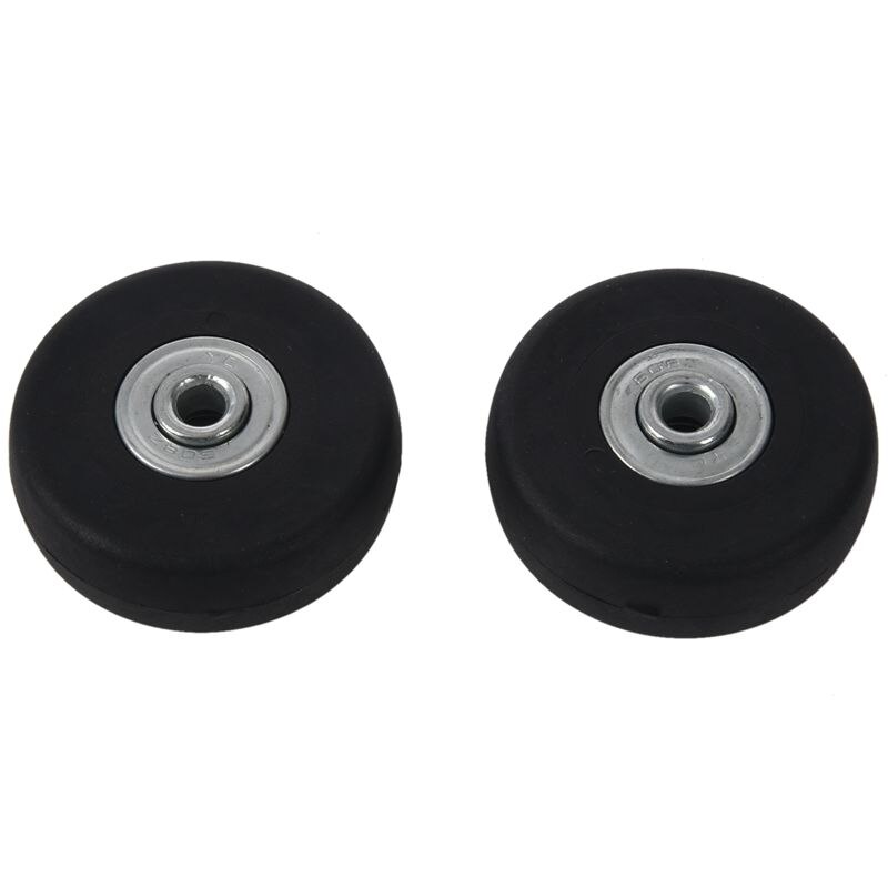 AUAU-Black rubber, metal luggage repair parts tires diameter 50mm