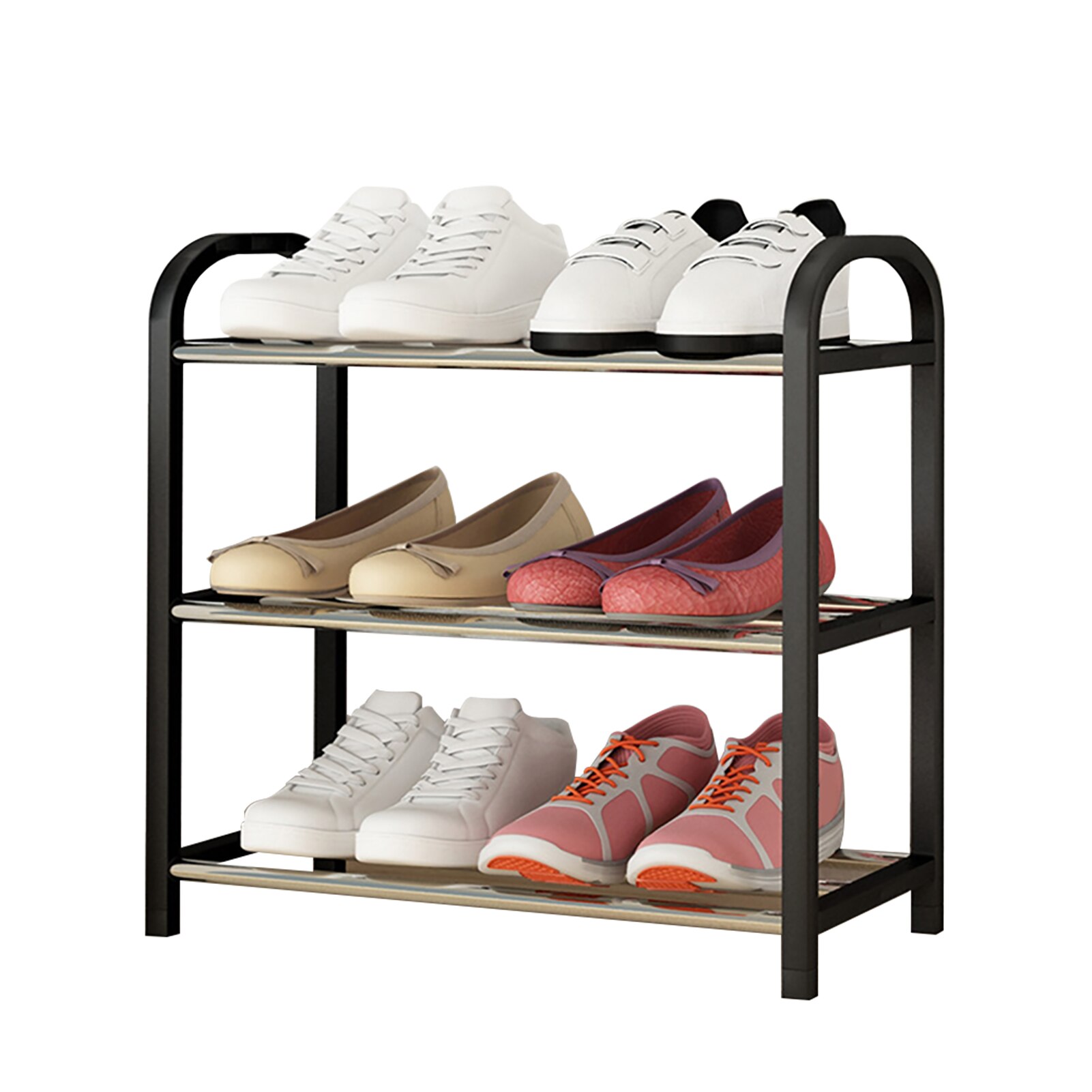 Stapelbare 3/4/5/6 Tier Bamboe Schoenenrek Vrijstaande Houten