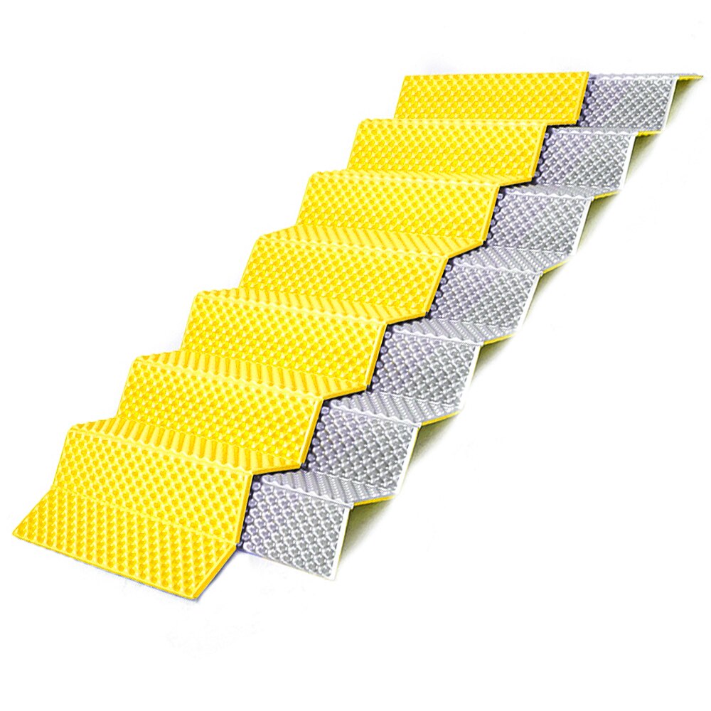 Foam Camping Mat Ultralight Egg Nest Foam Sleeping Pad Folding Beach Tent Picnic Tourist Mat Supplies Outdoor Camping Mattress: Yellow